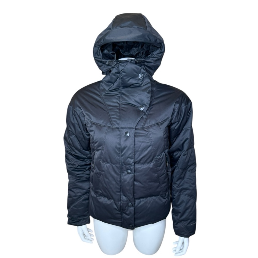 Columbia Titanium Down Puffer Jacket XS Hooded Insulated Black
